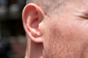 Photo of a mans ear