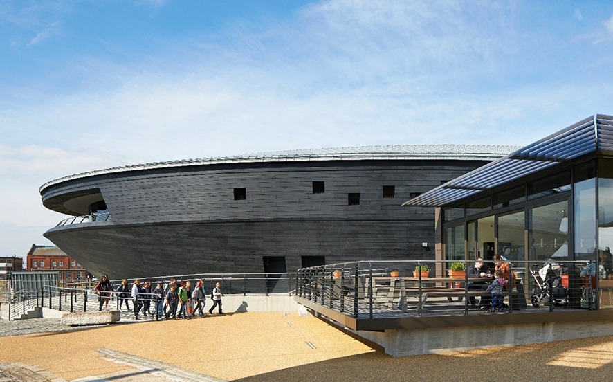 External view of Mary Rose museum