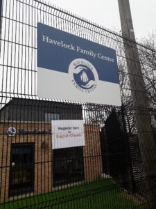 Picture of Havelock Family Centre's front entrance and sign